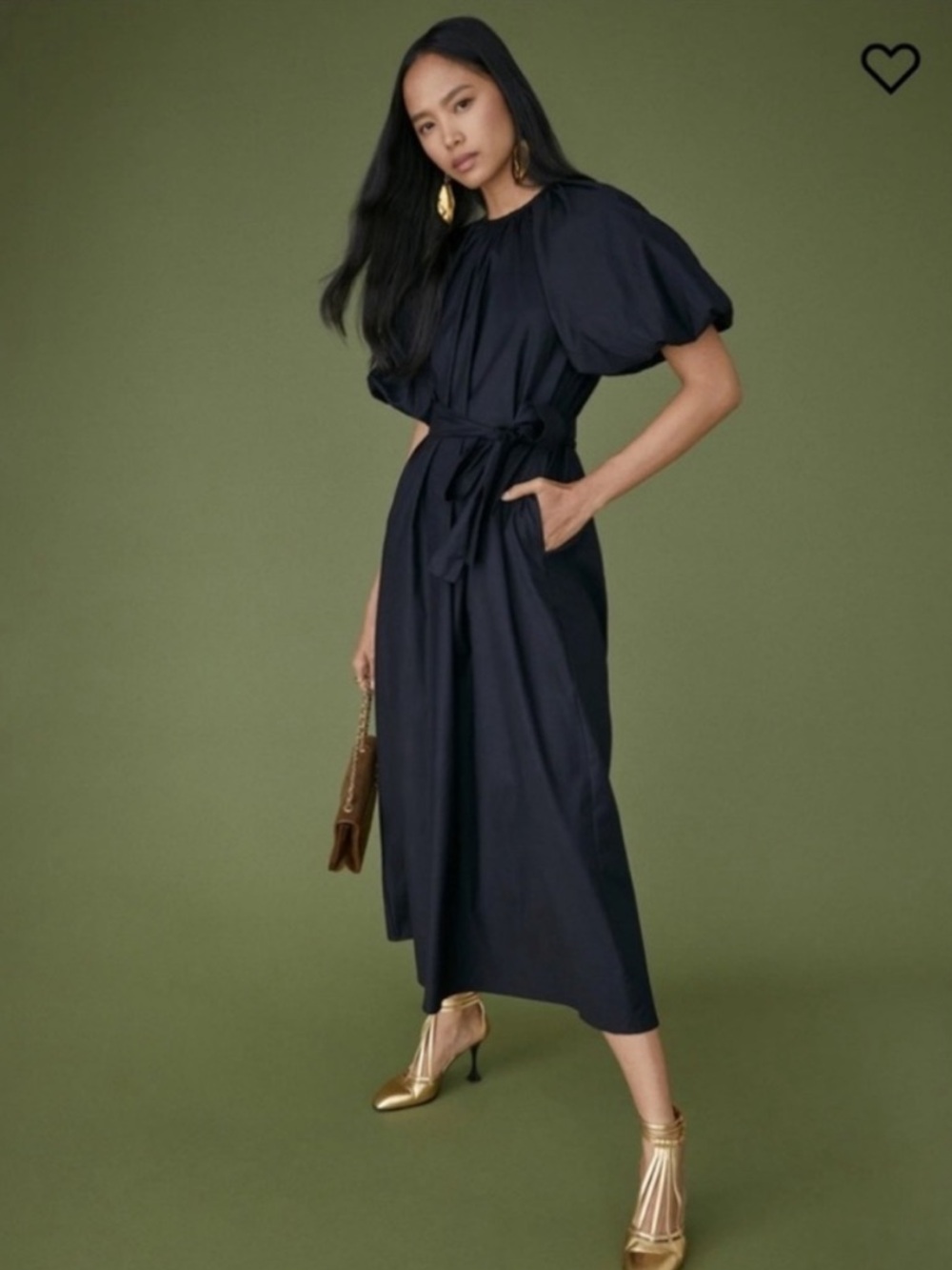Reformation Lloyd Dress in Black - size Large